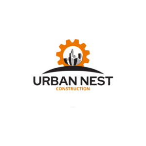 Orange Black Construction Logo