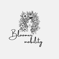 White Simple Name Design Logo